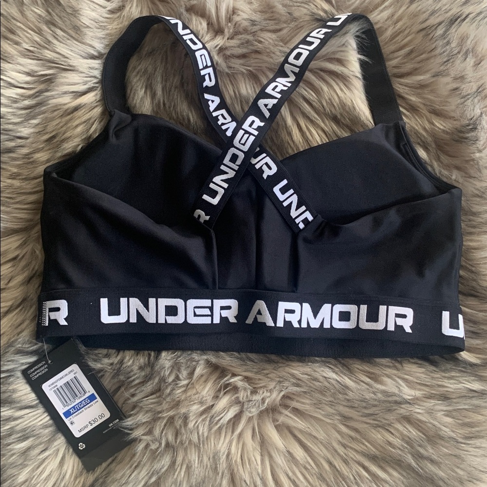 Under Armour Crossback Strappy Low Bra New! - Picture 9 of 10